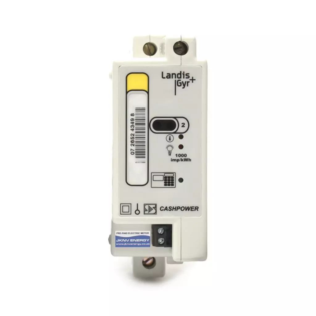 Landis & Gyr Cashpower Power Rail Split Single Phase Prepaid Electricity Meter - JKNV Energy