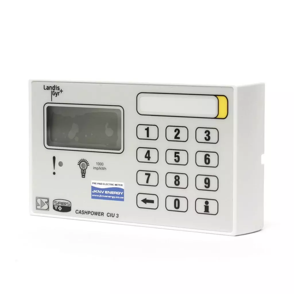 Landis & Gyr Cashpower Power Rail Split Single Phase Prepaid Electricity Meter - JKNV Energy